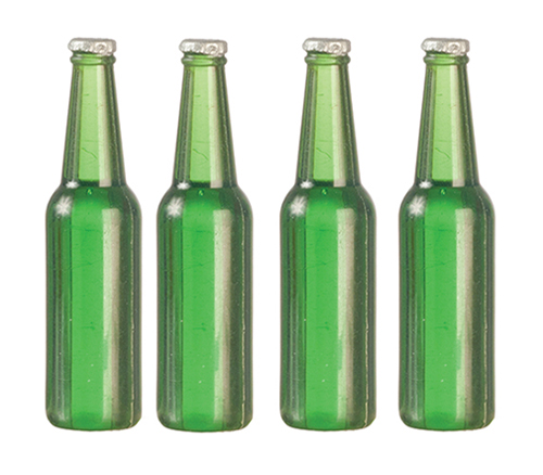 Beer Bottles Set, Green, 4 pc.
